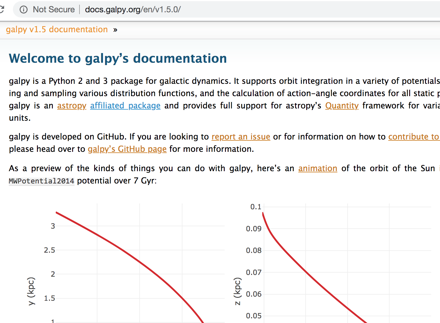 galpy documentation